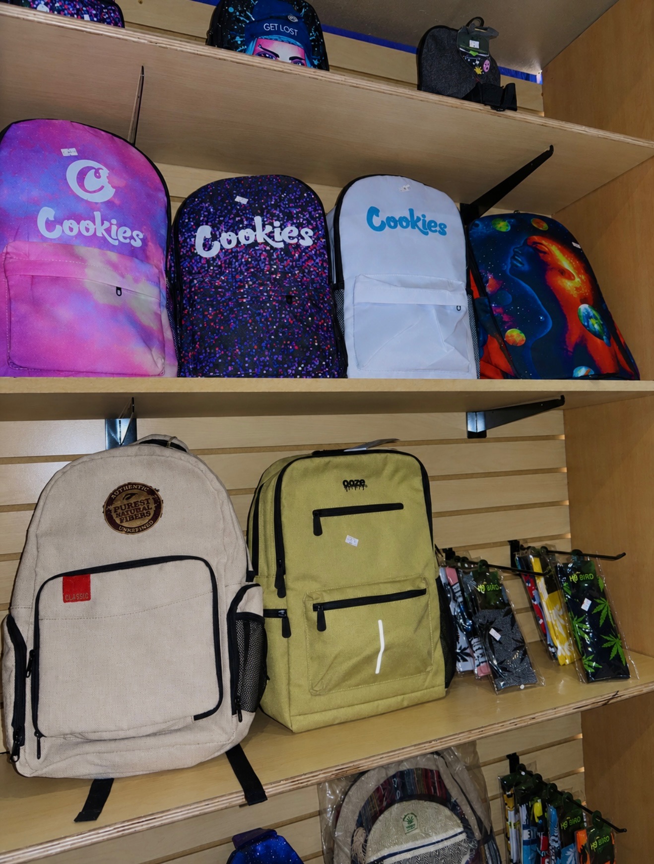 Cookies backpacks and hemp bags for sale at Pirates Bay