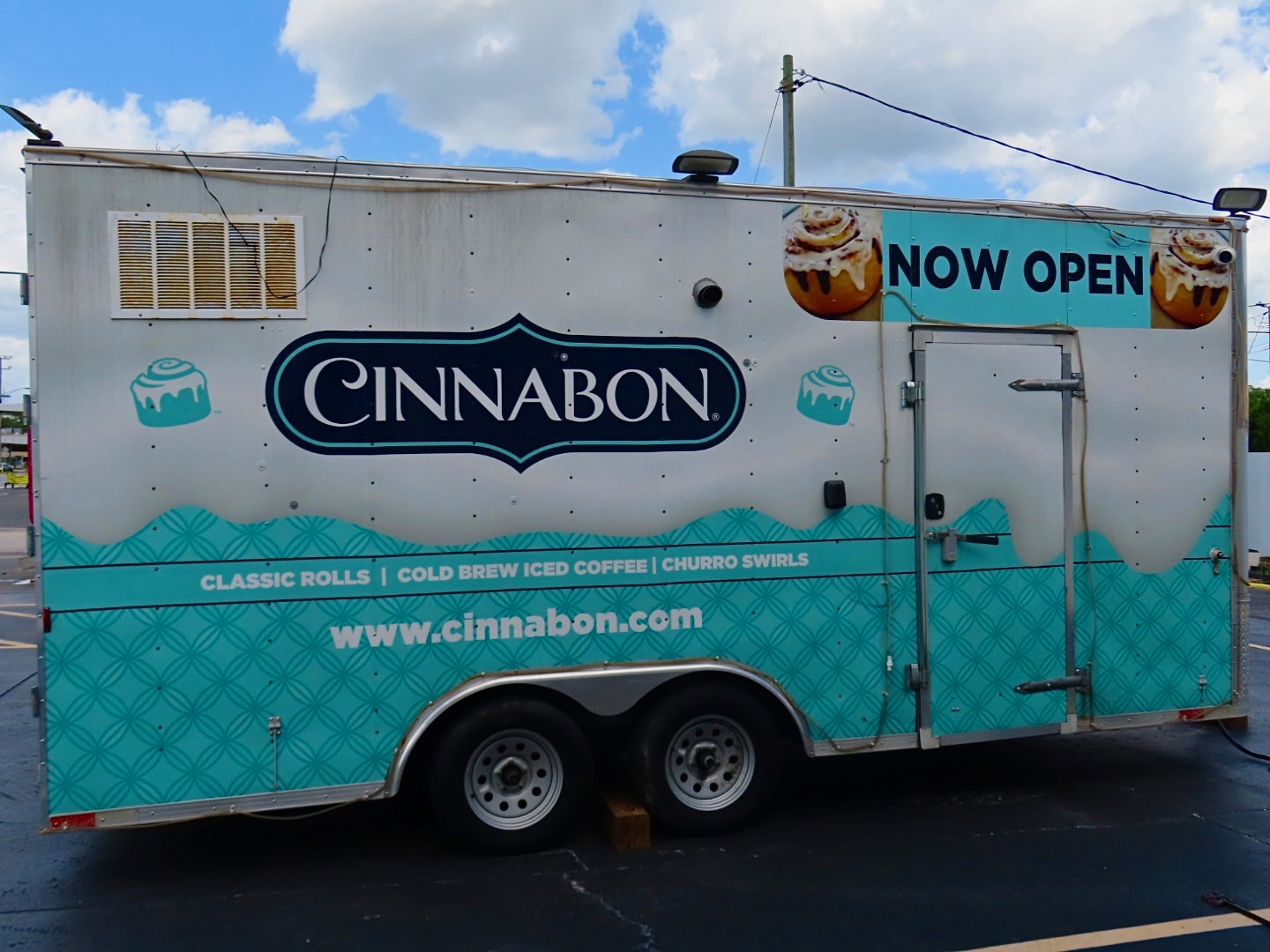Cinnabon trailer at Pirates Bay